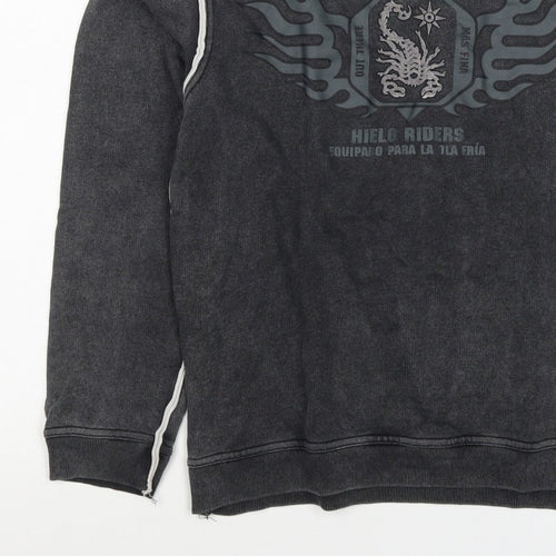 Scorpion Bay Boys Grey M Pullover Graphic Sweatshirt Long Sleeve