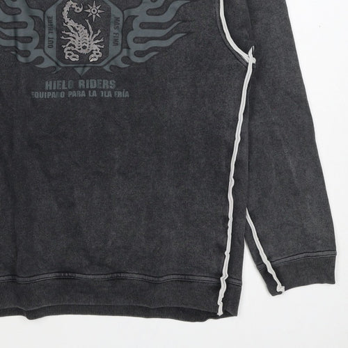 Scorpion Bay Boys Grey M Pullover Graphic Sweatshirt Long Sleeve