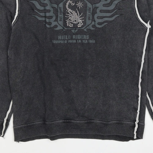 Scorpion Bay Boys Grey M Pullover Graphic Sweatshirt Long Sleeve