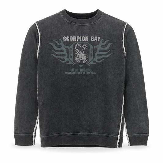 Scorpion Bay Boys Grey M Pullover Graphic Sweatshirt Long Sleeve