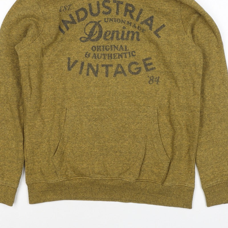 Additional view of M&S boys’ green 7-8 years pullover hoodie logo print pockets
