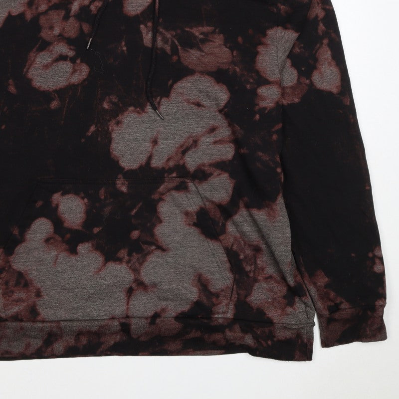 Additional view of boohooMAN Men’s Multicoloured Tie Dye Pullover Hoodie M Gothic