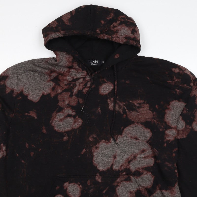 Additional view of boohooMAN Men’s Multicoloured Tie Dye Pullover Hoodie M Gothic