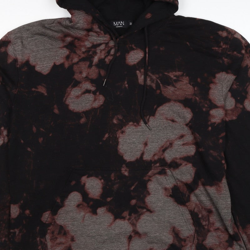 Additional view of boohooMAN Men’s Multicoloured Tie Dye Pullover Hoodie M Gothic