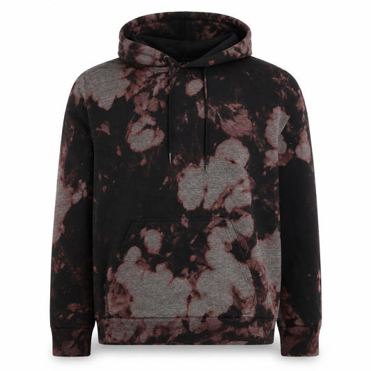 boohooMAN Men’s Multicoloured Tie Dye Pullover Hoodie M Gothic