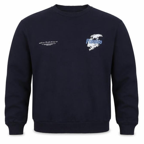 River Island Men’s Navy M Pullover Sweatshirt Graphic Bird Print