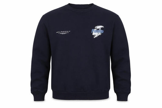 River Island Men’s Navy M Pullover Sweatshirt Graphic Bird Print