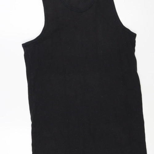 Lonsdale London Men's Black M Sleeveless Cotton Tank Top Vest