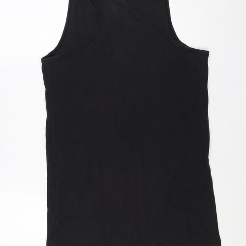 Lonsdale London Men's Black M Sleeveless Cotton Tank Top Vest