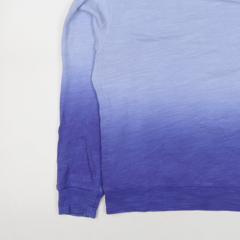 Additional view of Marks & Spencer Women Blue XS Ombre Crew Neck Pullover Sweatshirt