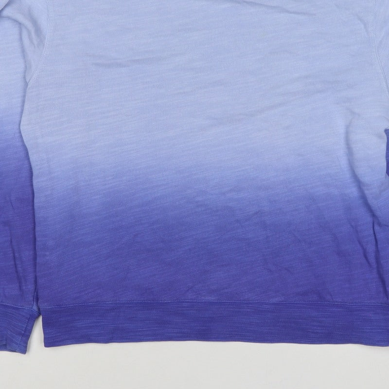 Additional view of Marks & Spencer Women Blue XS Ombre Crew Neck Pullover Sweatshirt