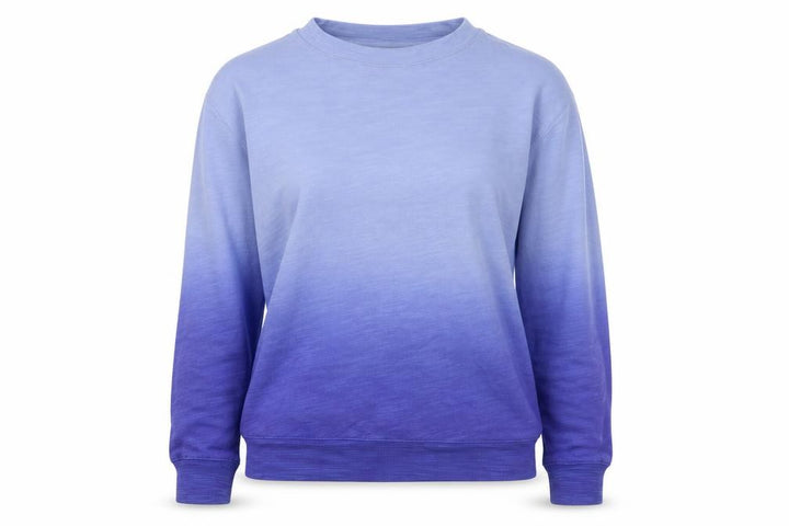 Marks & Spencer Women Blue XS Ombre Crew Neck Pullover Sweatshirt