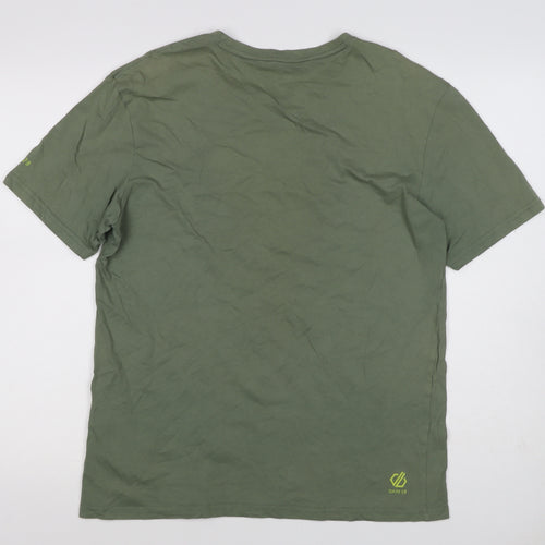 Dare 2b Mens Green L Crew Neck City Mountain Graphic T-Shirt