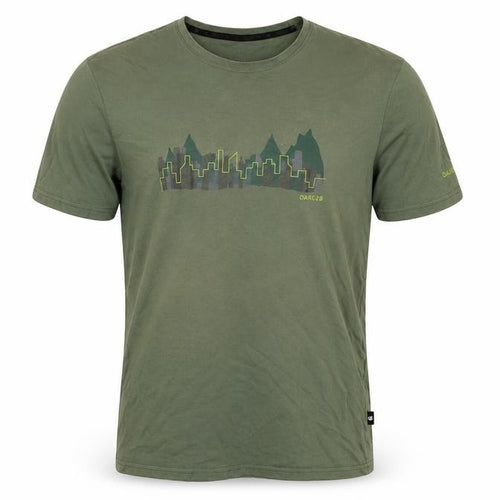Dare 2b Mens Green L Crew Neck City Mountain Graphic T-Shirt
