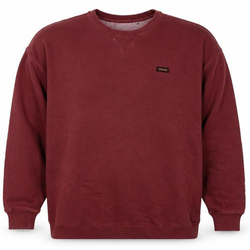 TOG24 Men’s Red 2XL Crew Neck Pullover Cotton Blend Sweatshirt