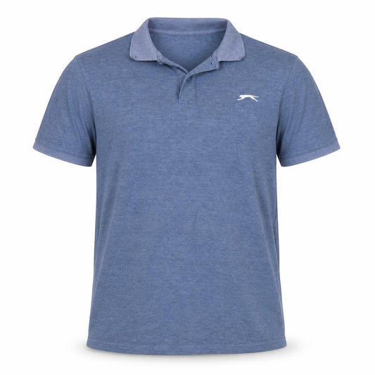 Slazenger Men’s Blue L Short Sleeve Logo Golf Polo Shirt