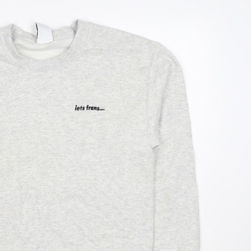 Additional view of lets frans... Women’s Grey S Pullover Crew Neck Logo Sweatshirt