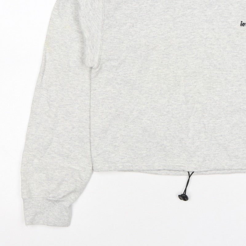 Additional view of lets frans... Women’s Grey S Pullover Crew Neck Logo Sweatshirt