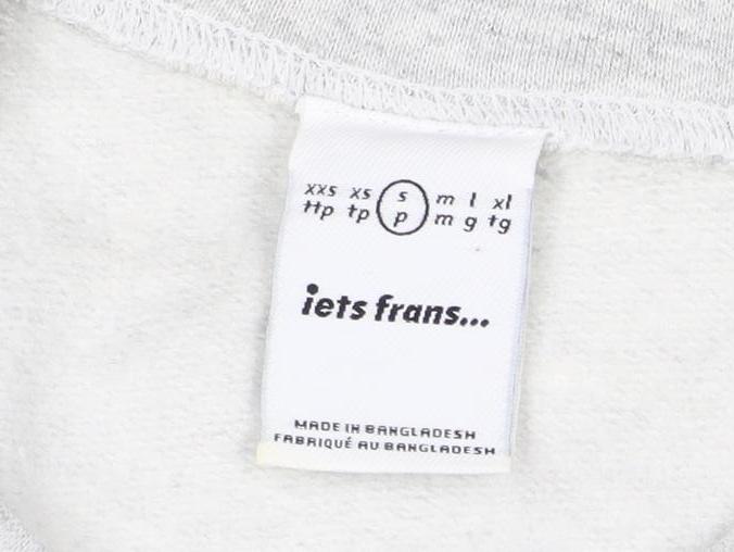 Additional view of lets frans... Women’s Grey S Pullover Crew Neck Logo Sweatshirt