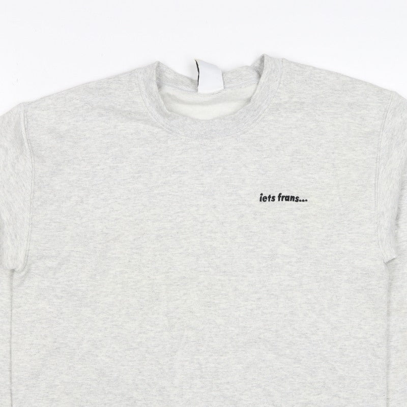 Additional view of lets frans... Women’s Grey S Pullover Crew Neck Logo Sweatshirt