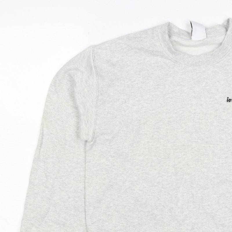 Additional view of lets frans... Women’s Grey S Pullover Crew Neck Logo Sweatshirt
