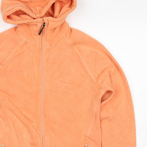 157 Women’s Orange S Full Zip Hooded Quick Dry Sports Hoodie