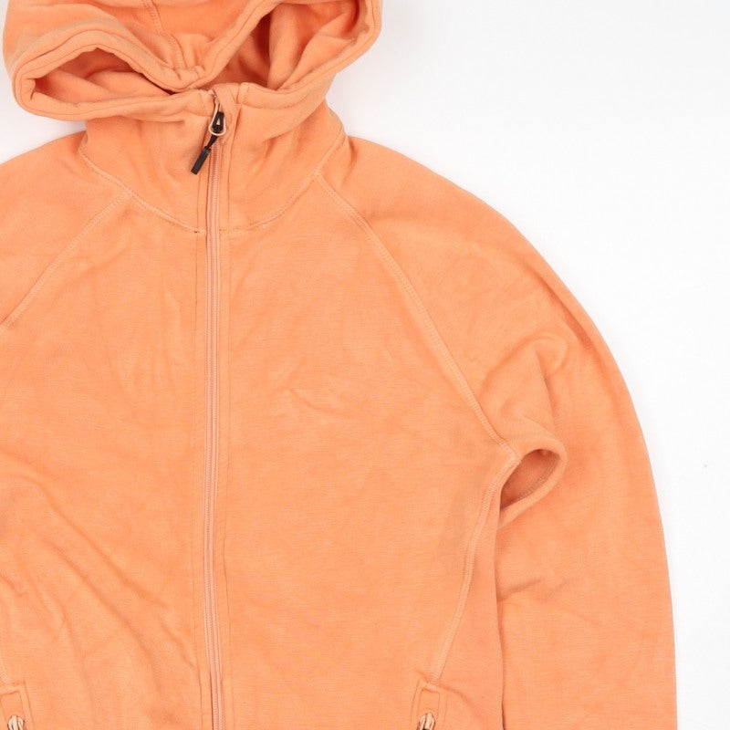 157 Women’s Orange S Full Zip Hooded Quick Dry Sports Hoodie