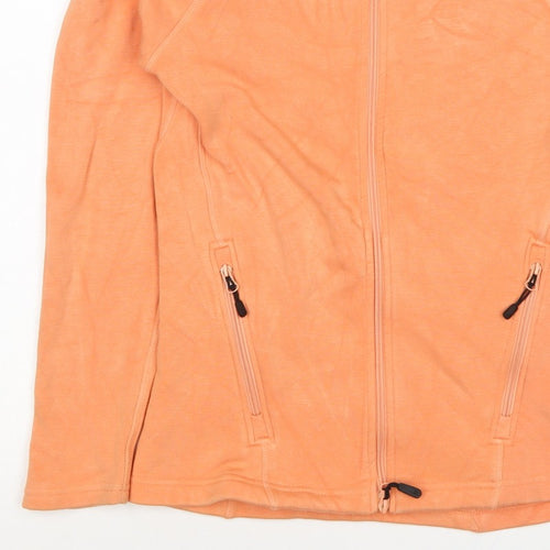 157 Women’s Orange S Full Zip Hooded Quick Dry Sports Hoodie