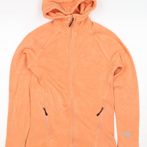 157 Women’s Orange S Full Zip Hooded Quick Dry Sports Hoodie