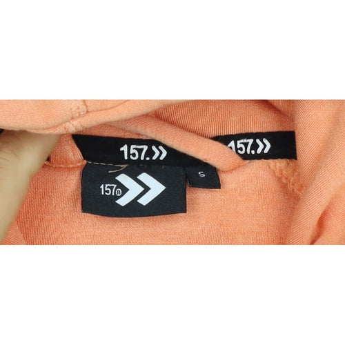 157 Women’s Orange S Full Zip Hooded Quick Dry Sports Hoodie