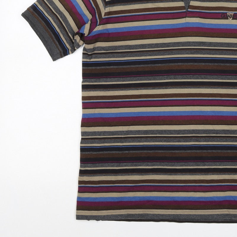Additional view of Guinness Men’s Multicoloured Striped Logo Short Sleeve Polo L