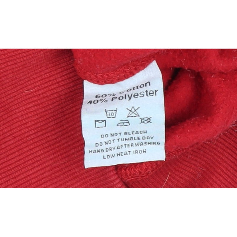 Longhorn Shearing Boys Red 9-10 Years Pullover Hoodie Logo Fleece