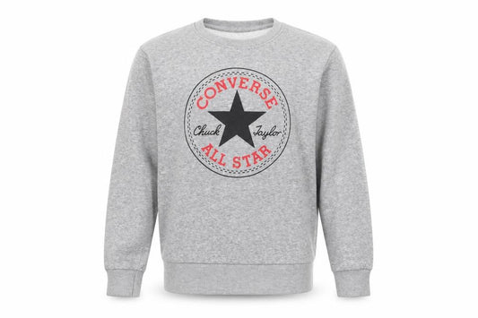 Converse Boys Grey Logo Sweatshirt 10-11 Years Pullover Crew Neck