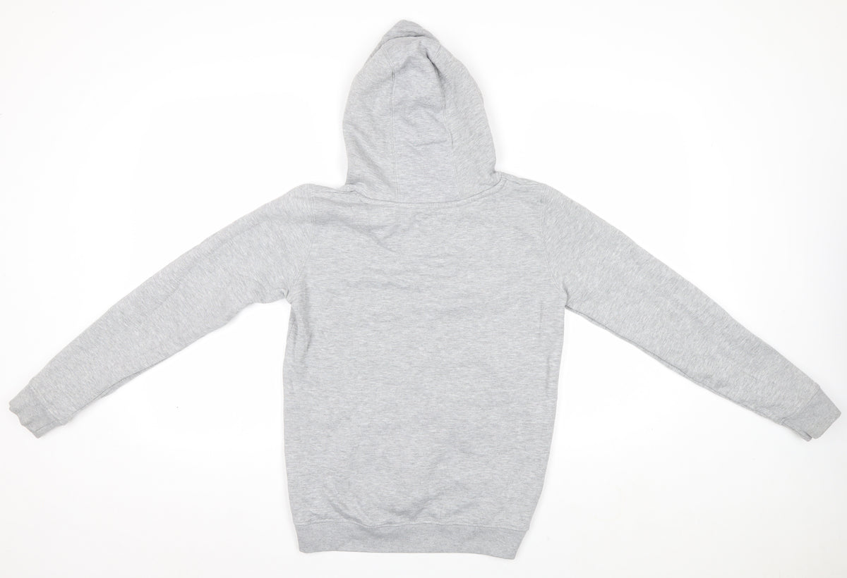 Lyle & Scott Boys Grey 12-13 Years Pullover Hoodie Logo Fleece