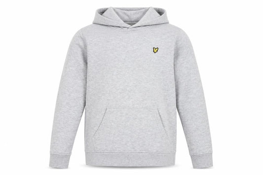 Lyle & Scott Boys Grey 12-13 Years Pullover Hoodie Logo Fleece