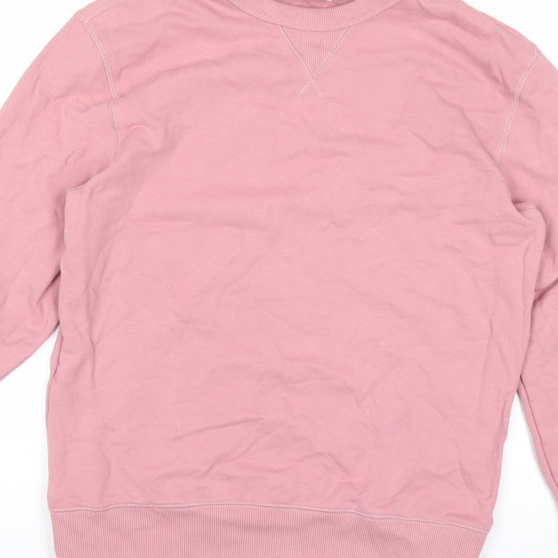 Calvin Klein Jeans Women's Pink L Basic Pullover Sweatshirt Jacket