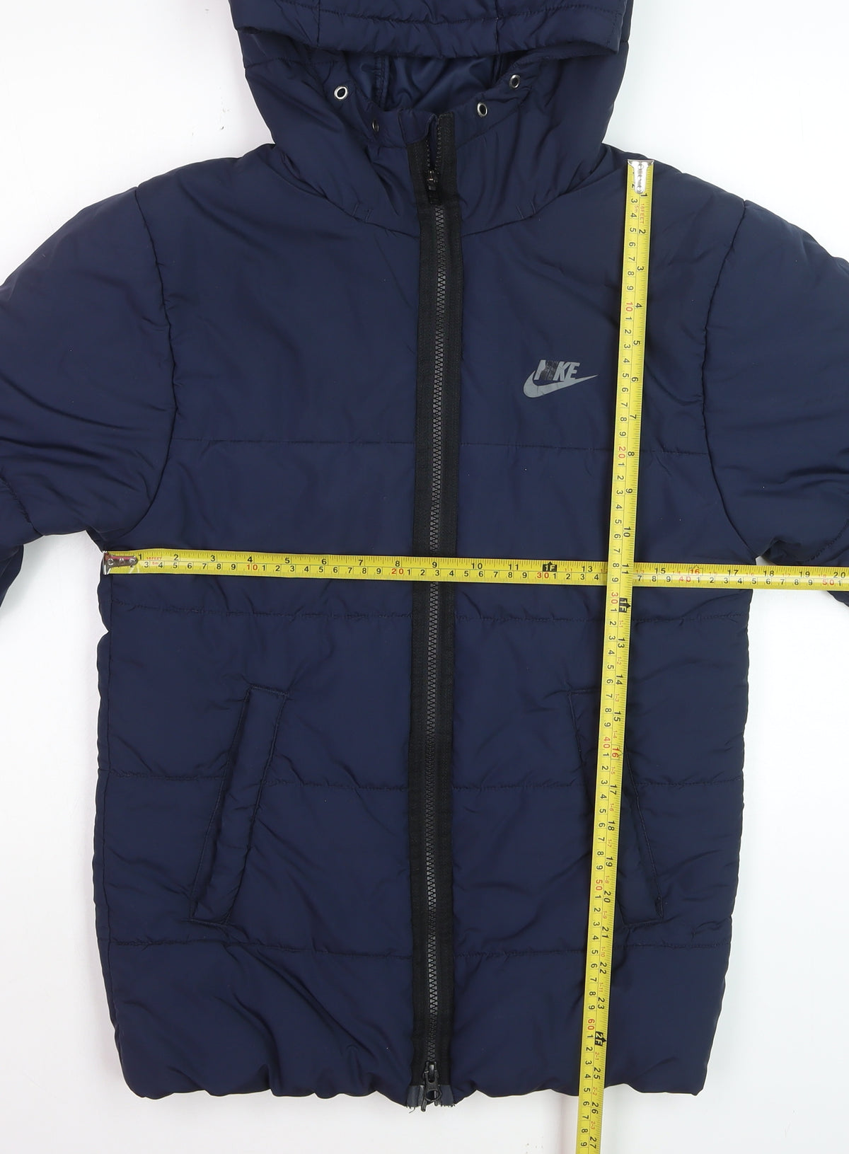 Nike Men’s Blue XS Therma-FIT Hooded Puffer Jacket