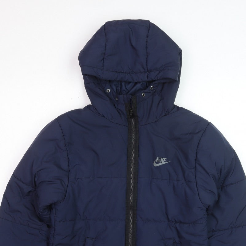 Nike Men’s Blue XS Therma-FIT Hooded Puffer Jacket