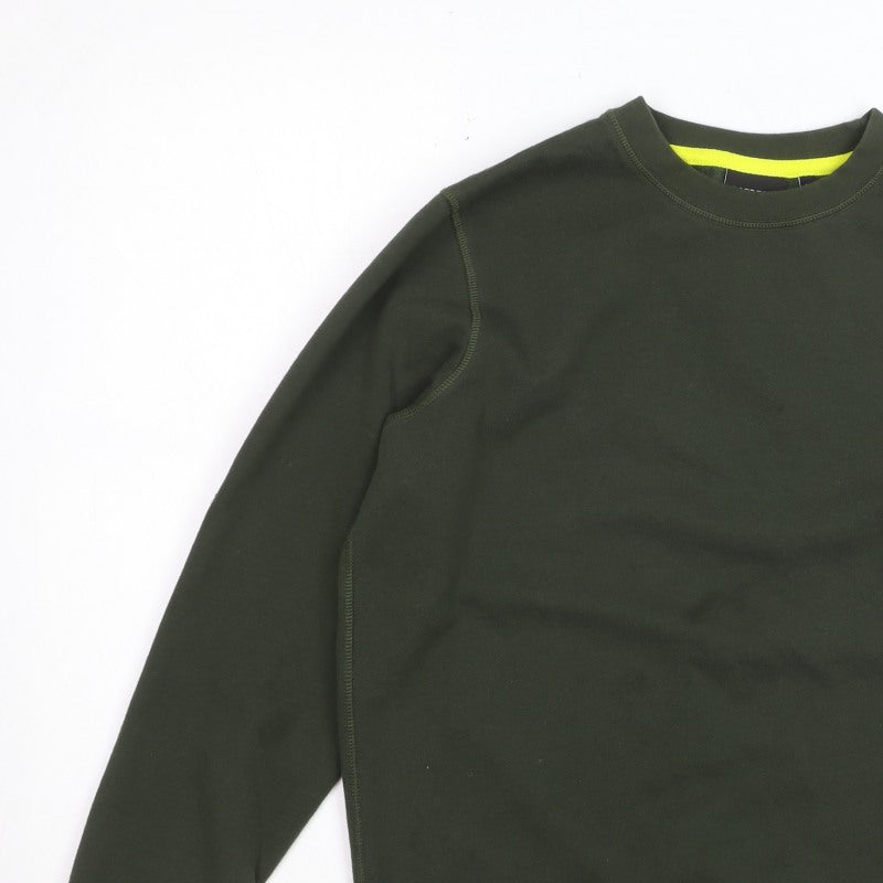 Barbour International Unisex Green L Pullover Crew Neck Sweatshirt