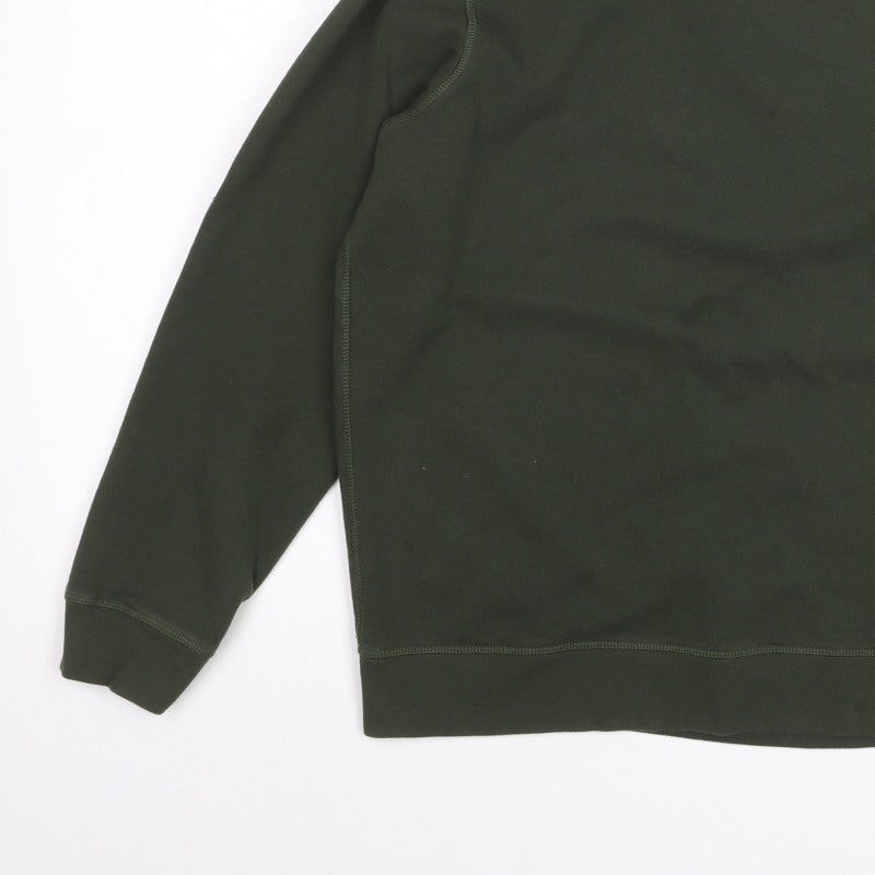 Barbour International Unisex Green L Pullover Crew Neck Sweatshirt