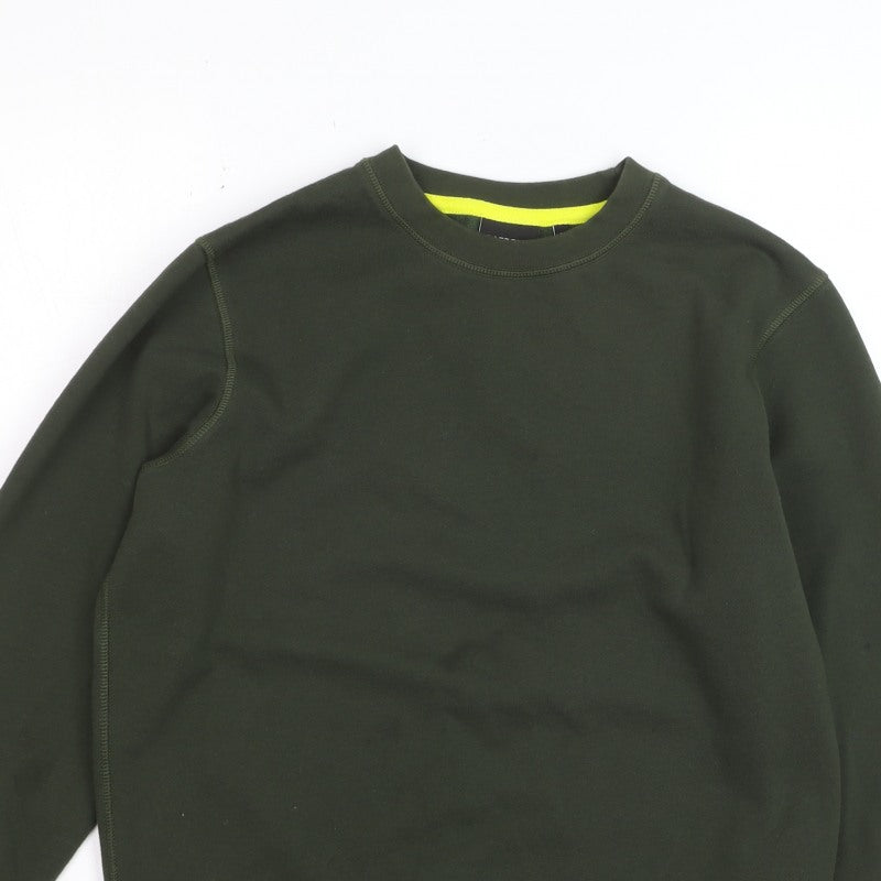 Barbour International Unisex Green L Pullover Crew Neck Sweatshirt