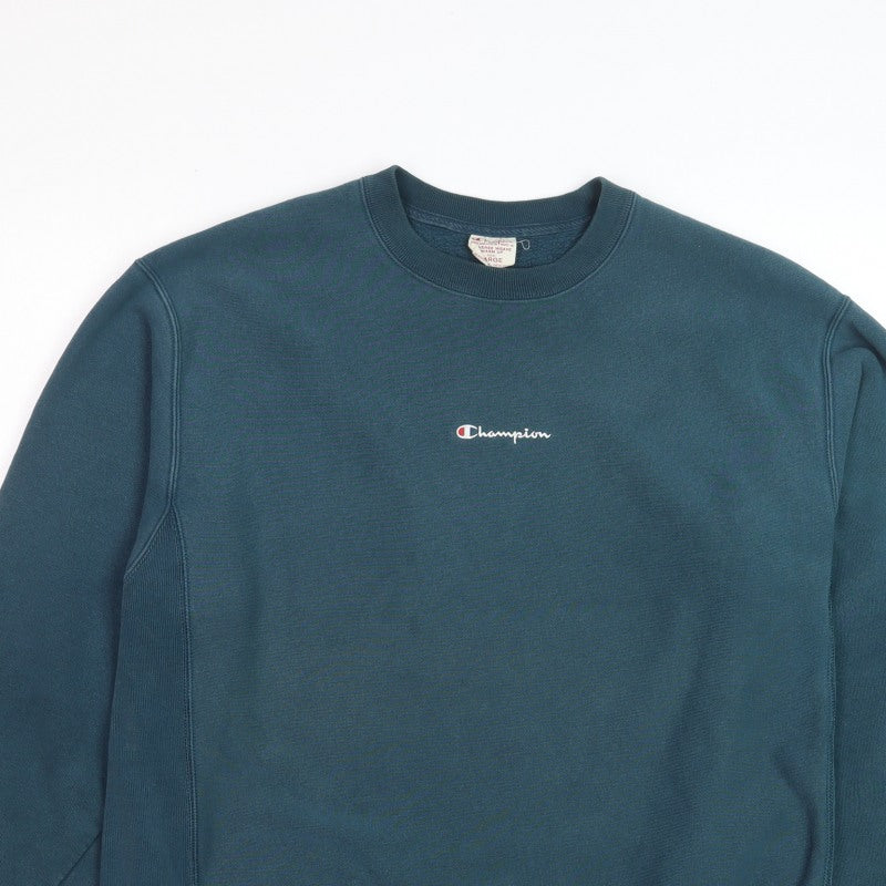 Champion Men’s Blue Large Reverse Weave Logo Crew Neck Sweatshirt