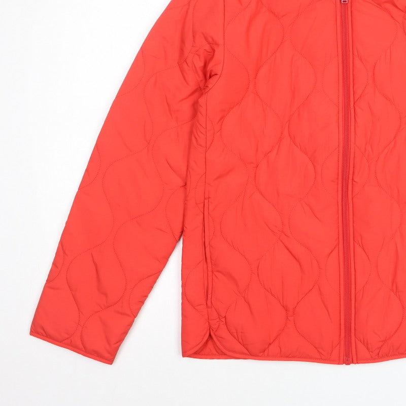 Marks and Spencer Women Red Size 6 Quilted Bomber Jacket