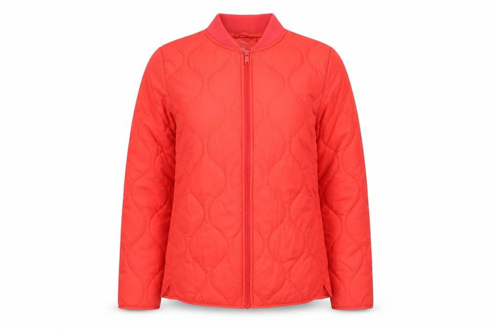 Marks and Spencer Women Red Size 6 Quilted Bomber Jacket