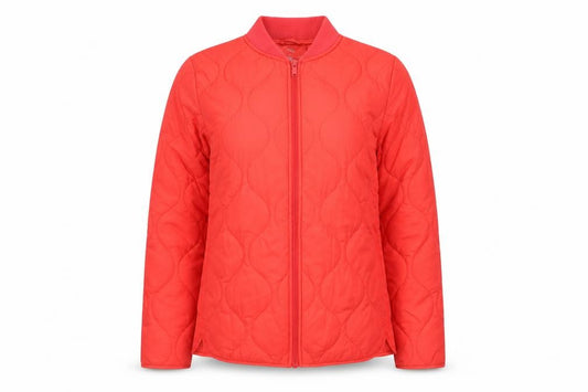 Marks and Spencer Women Red Size 6 Quilted Bomber Jacket