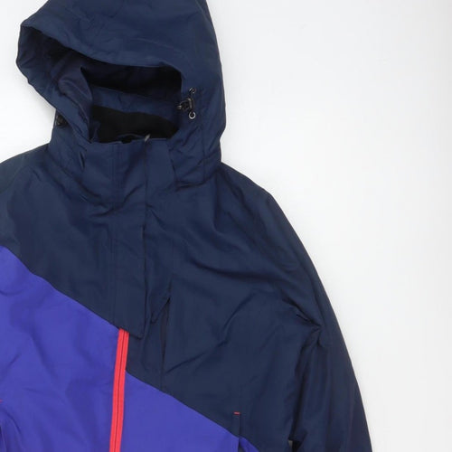Freedom Trail Women Blue Purple Red UK 12 Hooded Ski Jacket