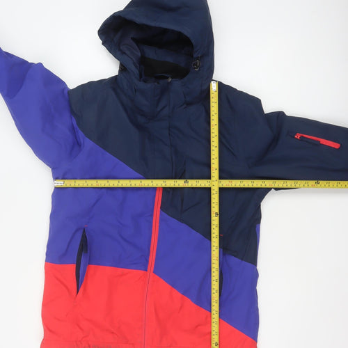 Freedom Trail Women Blue Purple Red UK 12 Hooded Ski Jacket