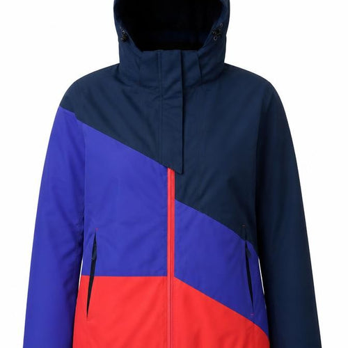 Freedom Trail Women Blue Purple Red UK 12 Hooded Ski Jacket