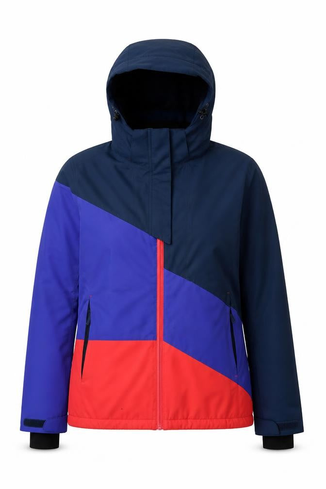 Freedom Trail Women Blue Purple Red UK 12 Hooded Ski Jacket