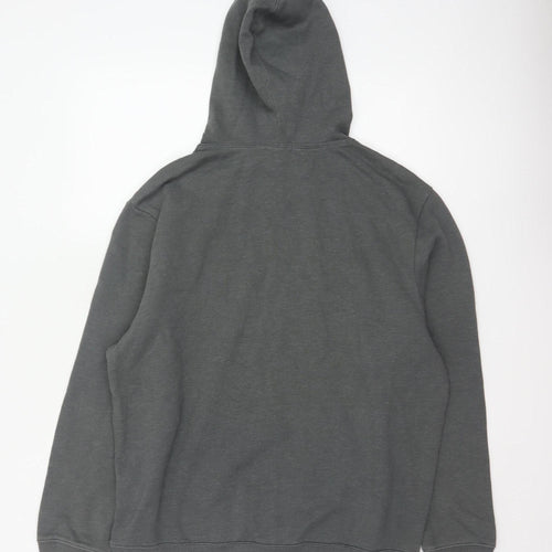 Gap Men’s Grey M Pullover Hoodie USA Flag Logo Pocket